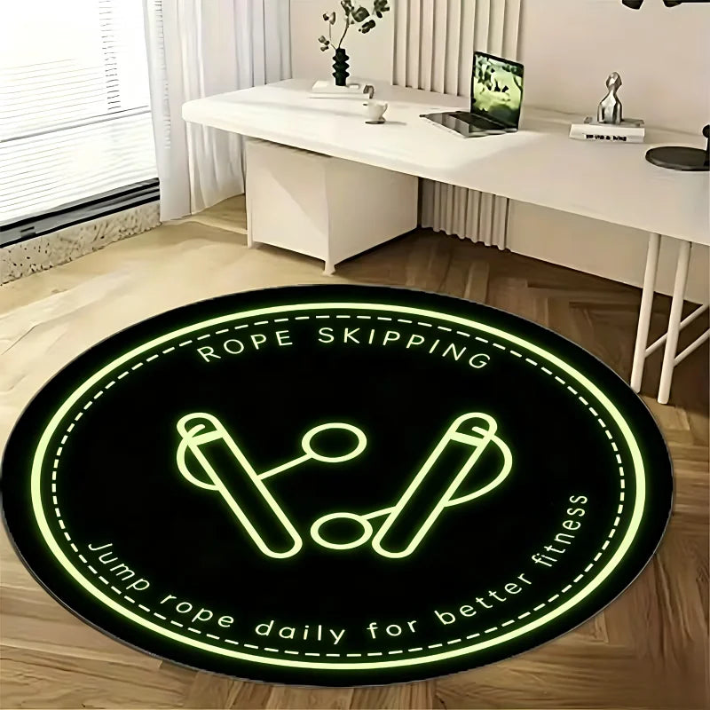 tapis rond moderne décoration intérieur salon chambre maison motif floral peluche doux antidérapant polyester