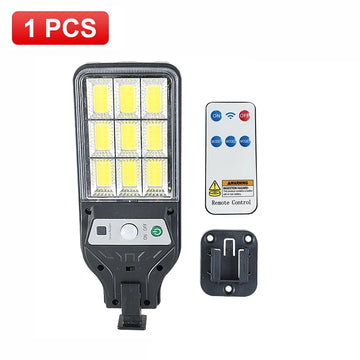 lampe solaire led motion sensor exterieure moderne noire ip65 abs