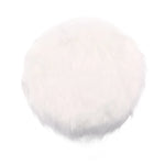 coussin rond fourrure laine polyester coton moderne blanc rose violet noir beige gris
