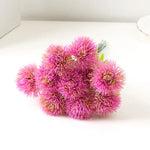 bouquet fleurs artificielles violet jaune vert modernes mariage anniversaire intérieur exposé minimaliste