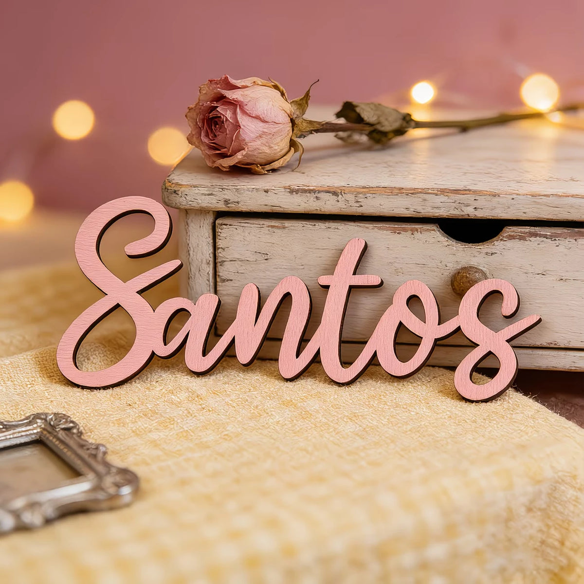 lettres bois naturel rose noir blanc gravure laser occasion fête mariage anniversaire écolier cursive