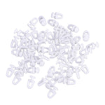clips fixation blancs minimalistes rideaux 60 pièces accessoires rideau
