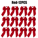 serviettes pliées velours classique élastique blanc rose rouge vert occasions spéciales noël mariage