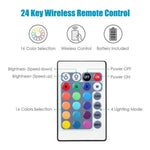 spot led noir blanc 5v usb rgb 24 touches kit commutateur distance lampe mince