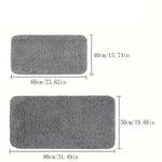 tapis bain absorbant eau antidérapant polyester doux moderne taille 40x60 50x80
