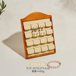 boîte bijoux bois naturel moderne clips beige gris clips bijoux rangement