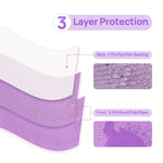 serviettes jetables violet blanc rose rayures horizontales modernes 100 pièces coussin repos main emballage