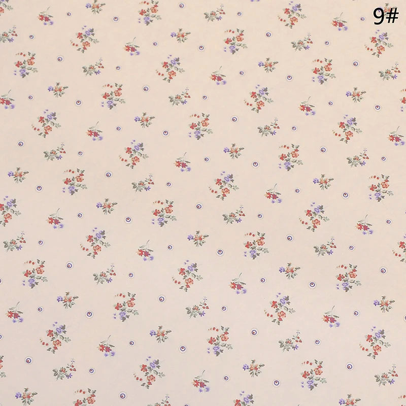 papier décoratif adhésif vintage floral maison poupée miniature accessoires décoration intérieur