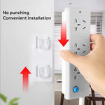 adhésifs blancs multi usages 10 pièces organiseur moderne prise électrique support cuisine blanc