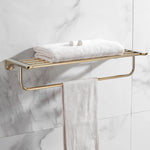 Accessoires salle bain doré moderne porte serviettes support papier toilette brosse wc 60cm
