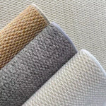tapis moderne minimaliste gris beige antidérapant résistant corrosion solide polyestère durable chambre
