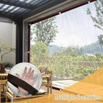 bâche protection transparente résistante l'eau clips fixation moderne sans motif 200x200cm jusqu'à 400x600cm