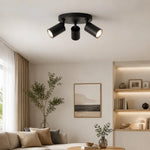 Spot moderne noir fixé plaque bras ajustables LED GU10 90260V(toucher ON/OFF)