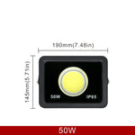 projecteur led cob ip65 moderne 220v 50w 100w 200w 300w noir clips câbles