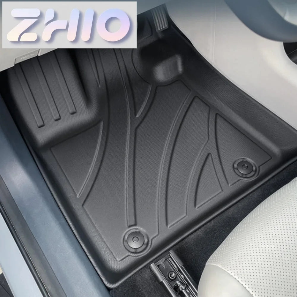 tapis sol voiture noir rayures moderne imperméable protection toutes saisons