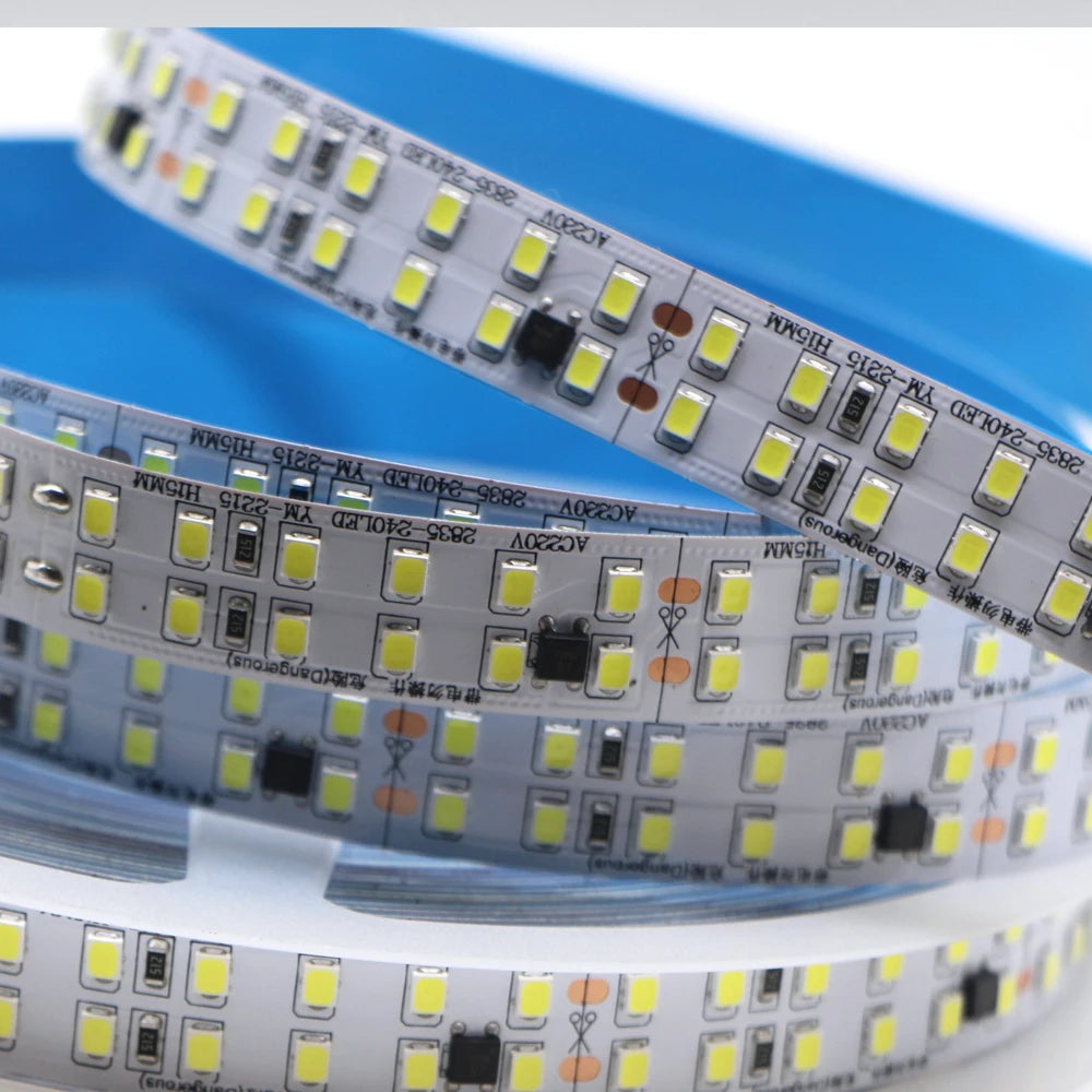 ruban led blanc 240leds adhésif moderne 5m 10m 220v smd2835