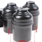 adaptateur ampoule E27 noir moderne vis fixation 35mm 55mm 32mm diamètre