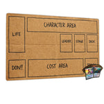 tapis jeu dessin animé non glissant blanc rouge bleu noir waterproof
