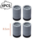 supports anti vibration machine laver pièces gris noir surface perforée base caoutchouc antidérapants