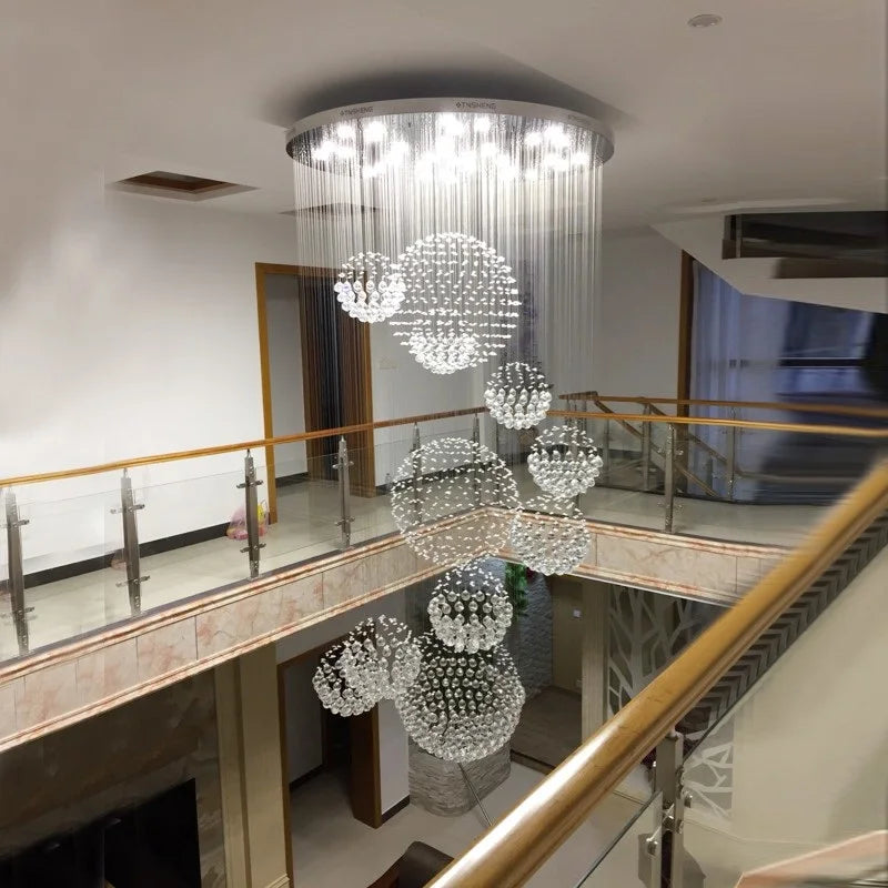 suspension lumineuse moderne transparentes salon restaurant chambre principal