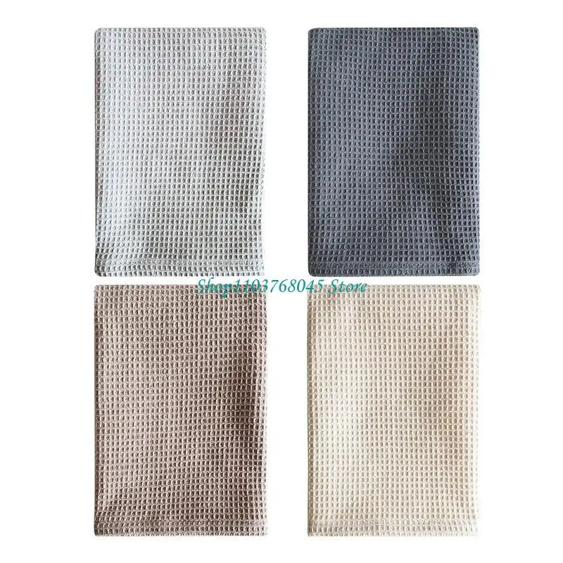 serviettes cuisine 100% coton gris beige bleu texture relief moderne crochets