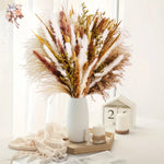 bouquet fleurs séchées naturel blanc beige rustique décoration maison anniversaire mariage