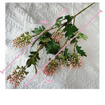 branche artificielle verte feuilles jaunes rouges intérieur décoration maison 73cm naturel plastic