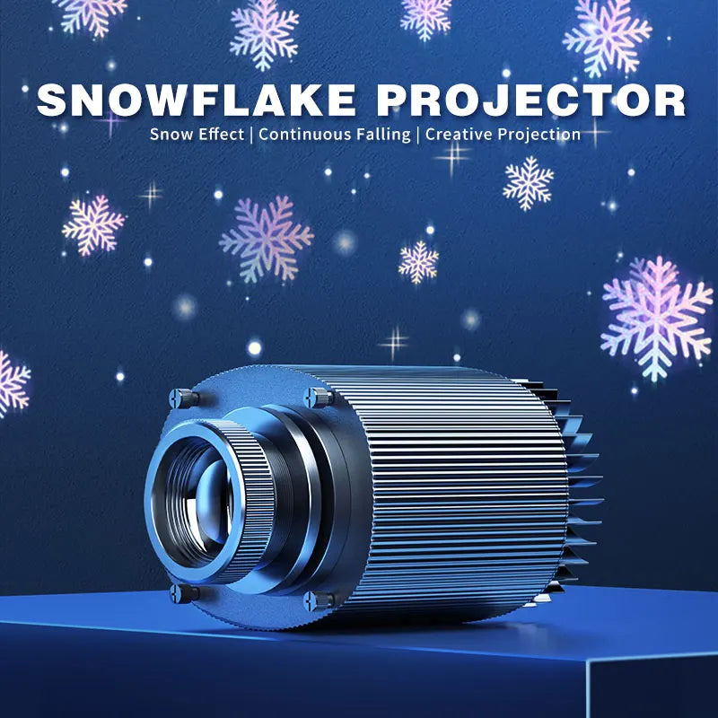 projecteur flocons neige blanc gris bleu violet moderne adhésif extérieur led certifié rohs