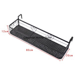 étagère murale noire moderne grille florale clips suspension plante pot assemblage économique