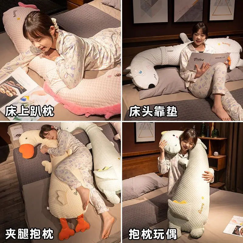 coussin long forme animale motif mignon lit enfant chambre mousse mémoire forme textile doux