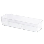 boîtes rangement transparentes modernes salle bain empilables plastique maquillage organisation calculatrice marqueurs