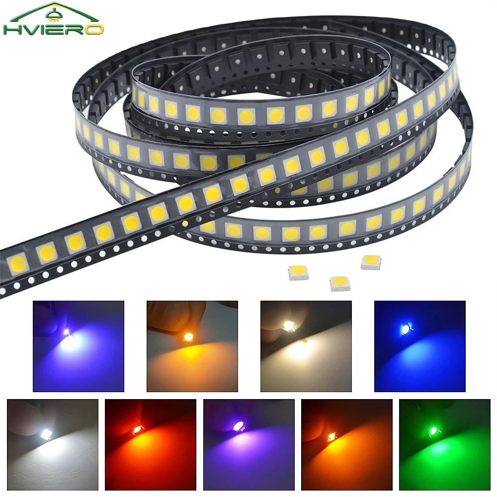 diodes led 5050 0805 rouge vert bleu blanc orange rose violet ruban led moderne
