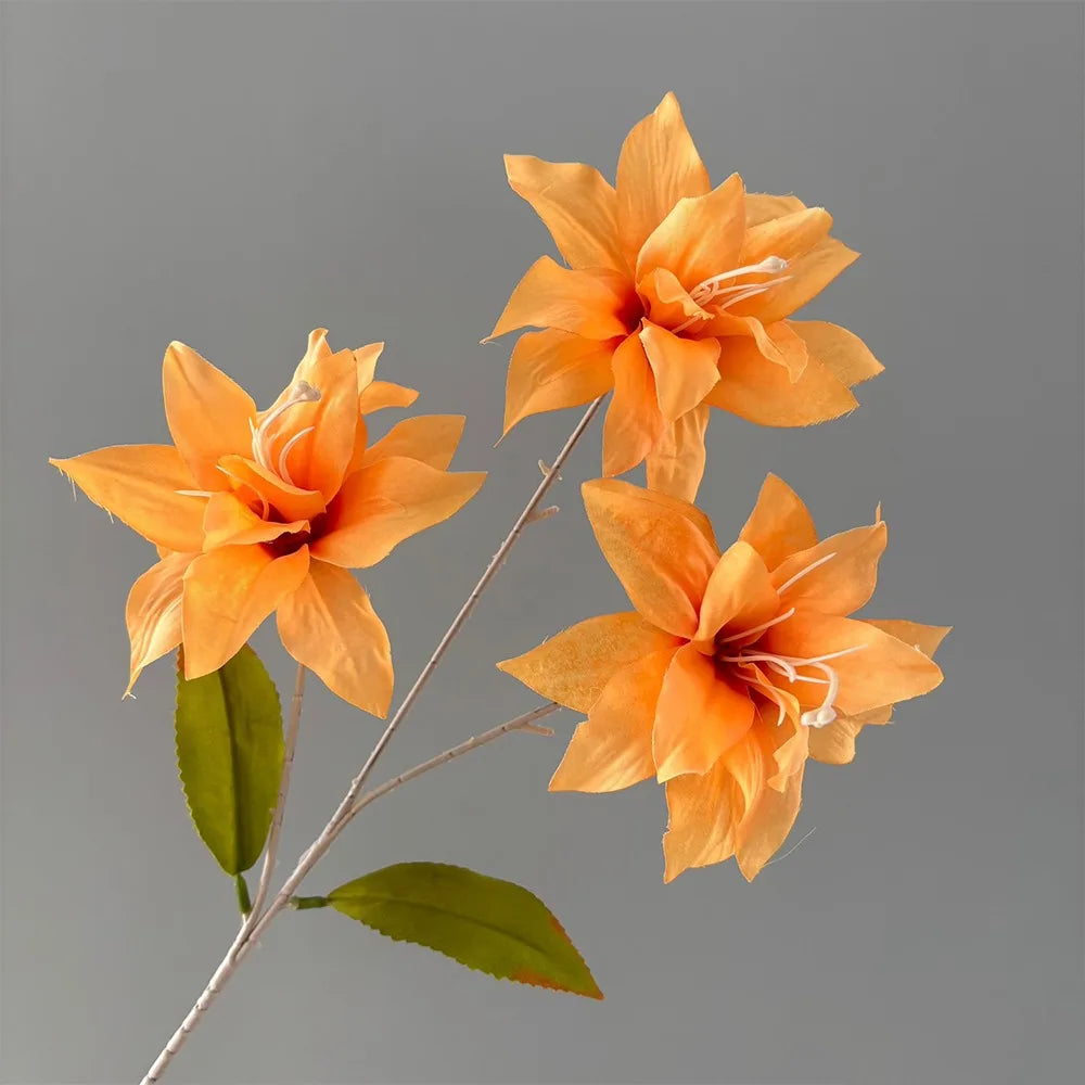 décoration intérieure bouquet artificiel moderne vase rectangulaire rouge blanc orange bleu rose jaune beige