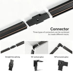 éclairage led spots clips magnétiques rail noir moderne 249 2000 lumens cct