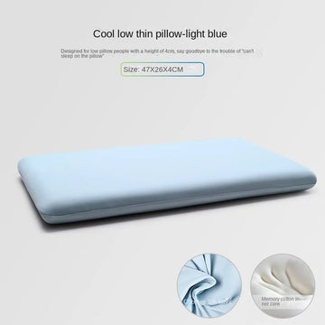 coussin mousse mémoire forme polyester coton rectangulaire literie gris foncé bleu clair rose pâle