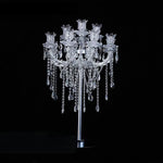 bougeoir or transparent cristal classique luxueux vase table festif party supply
