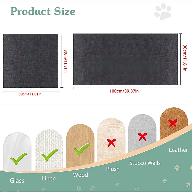 tapis chat adhésif beige gris noir moderne anti rayures protection meubles fixe