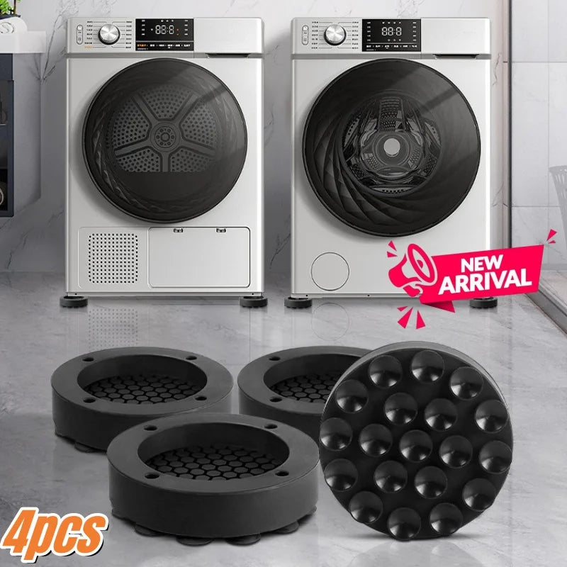 supports pieds machine anti vibration silencieux antidérapants noir blanc gris moderne utilitaire