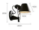 lampe moderne argentée réglable sans filaire opaquer nordiqueTouchable switch