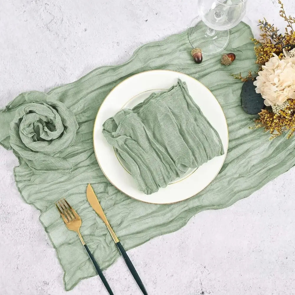 serviette table moderne rouge vert olive bleu marine rose blanc léger ondulée décoration mariage