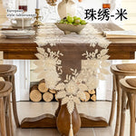 chinois brodé polyester translucide ruban or blanc classique noël maison restaurant européen