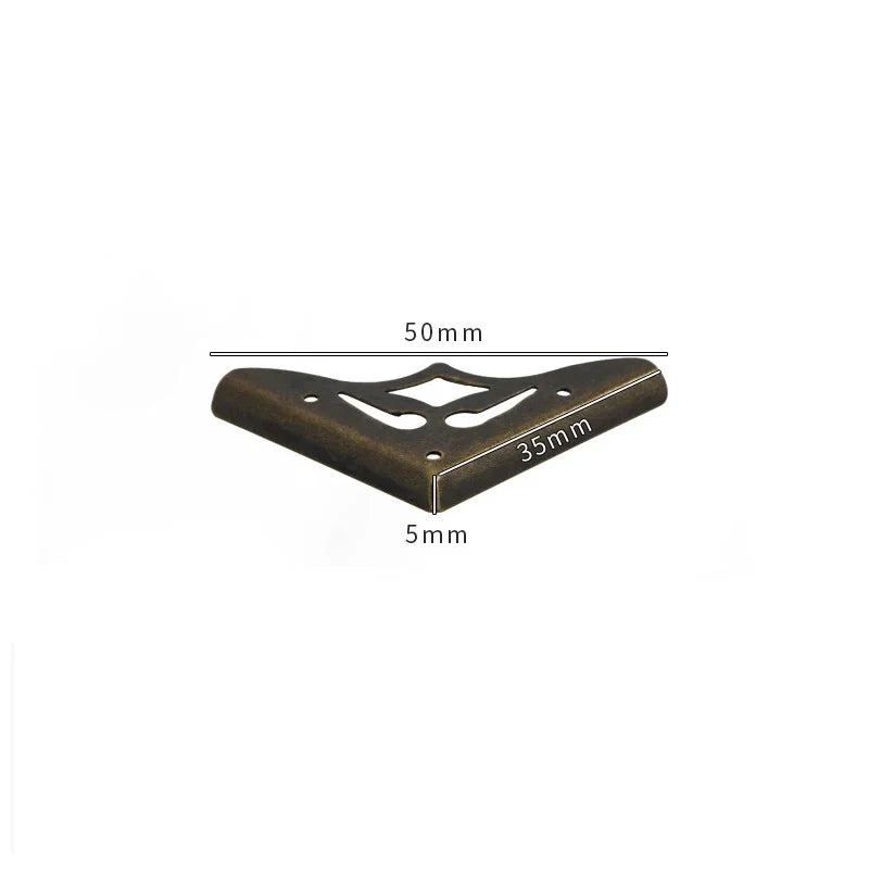 protections d'angle decoratives or bronze ornements floraux vintage fixations maison woodworking echangement