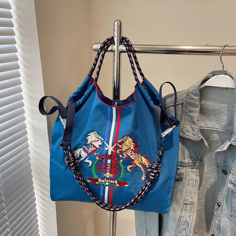 sac main femme toile animaux motifs modernes gris rouge bleu poche téléphone portable polyvalent