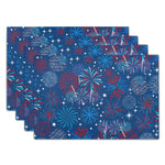 serviettes table lin blanc bleu fleuri classique vintage respectueux environnement opaques