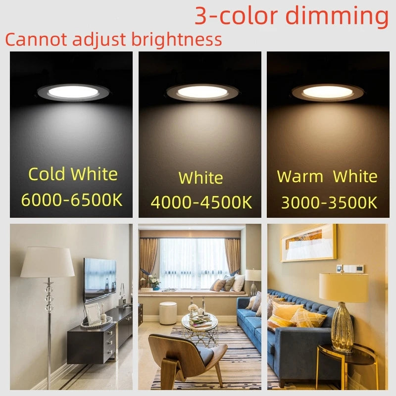 spot led encastré aluminium blanc moderne lumière chaude froide couleurs 7w 9w
