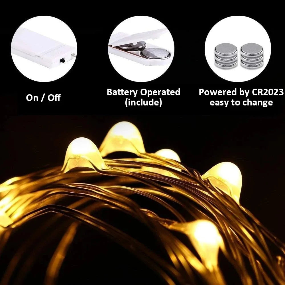 guirlande lumineuse led blanc chaud moderne flexible 1m 2m 3m clips autoinstallation imperméable ip44
