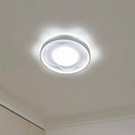 plafonnier moderne cristal blanc ondulé led interrupteur bouton neutre 4000k