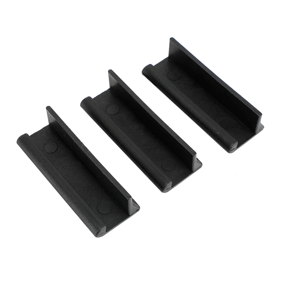 supports montage noir ruban lumineux moderne kit pieces plat lisse