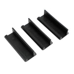 supports montage noir ruban lumineux moderne kit pieces plat lisse