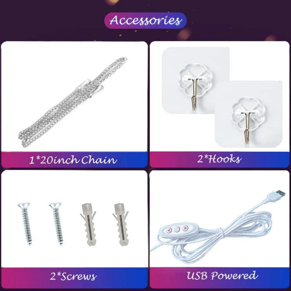 néon lumineux Good Vibes Only moderne rose bleu texte cœur réglable USB chambre coucher